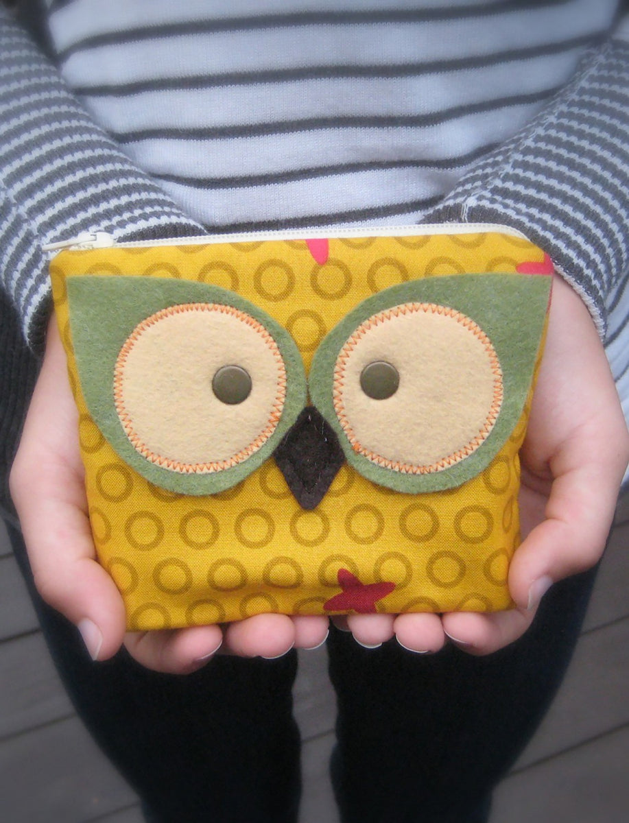 Owl Coin Purse Pattern – Quilting Books Patterns and Notions