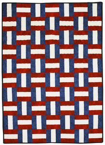 Freedom Ribbons Patriotic Quilt Pattern by Cut Loose Press