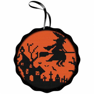 Witch Spooky Ornament by Colonial Needle Co
