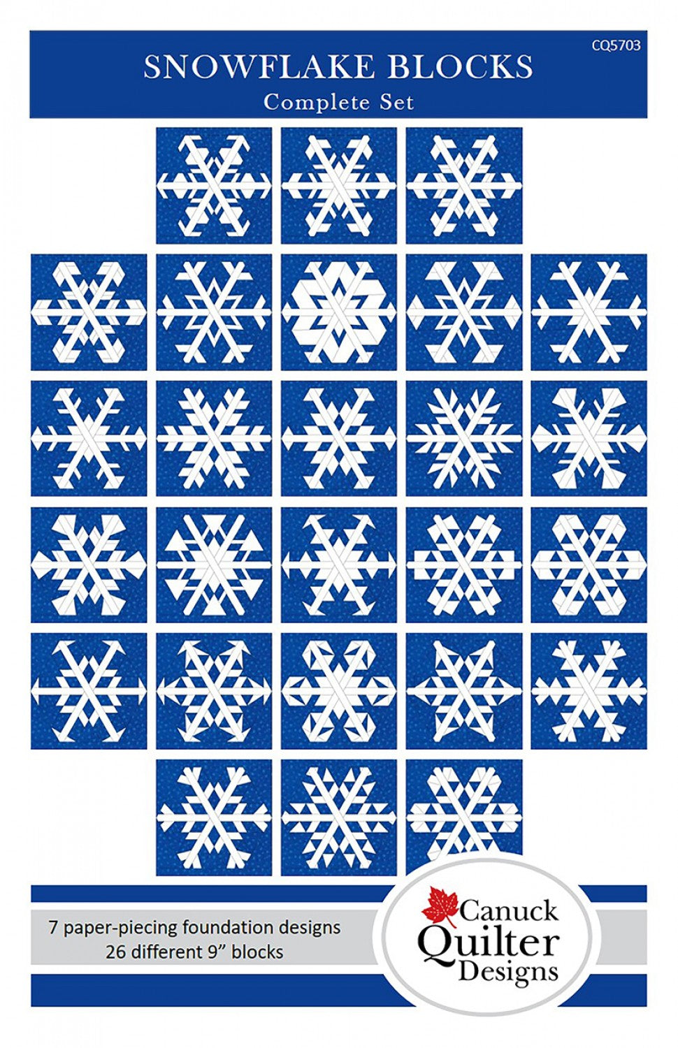 Snowflake Blocks Downloadable Pattern