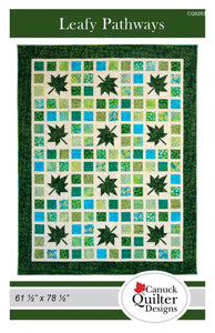 Leafy Pathways Quilt Pattern by Canuck Quilter Designs