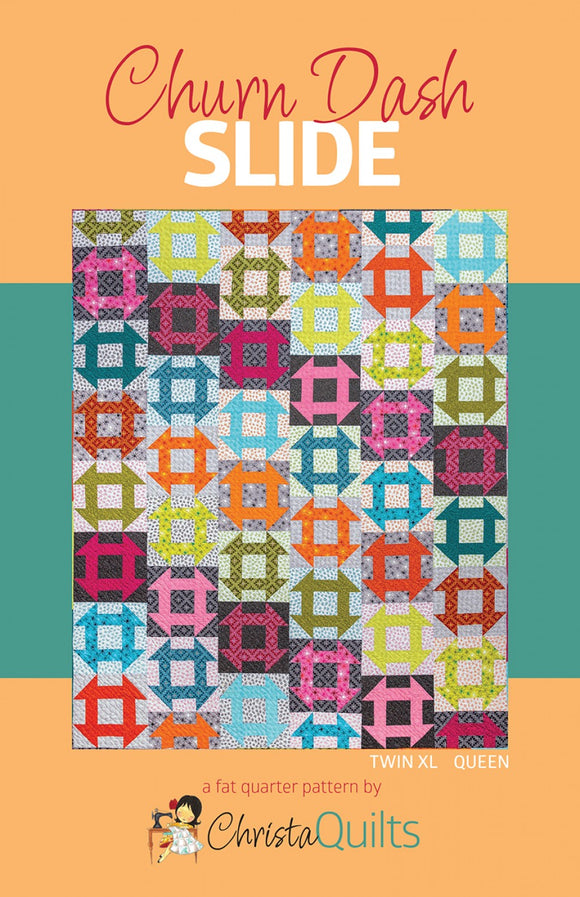 Churn Dash Slide Quilt Pattern by Christa Quilts