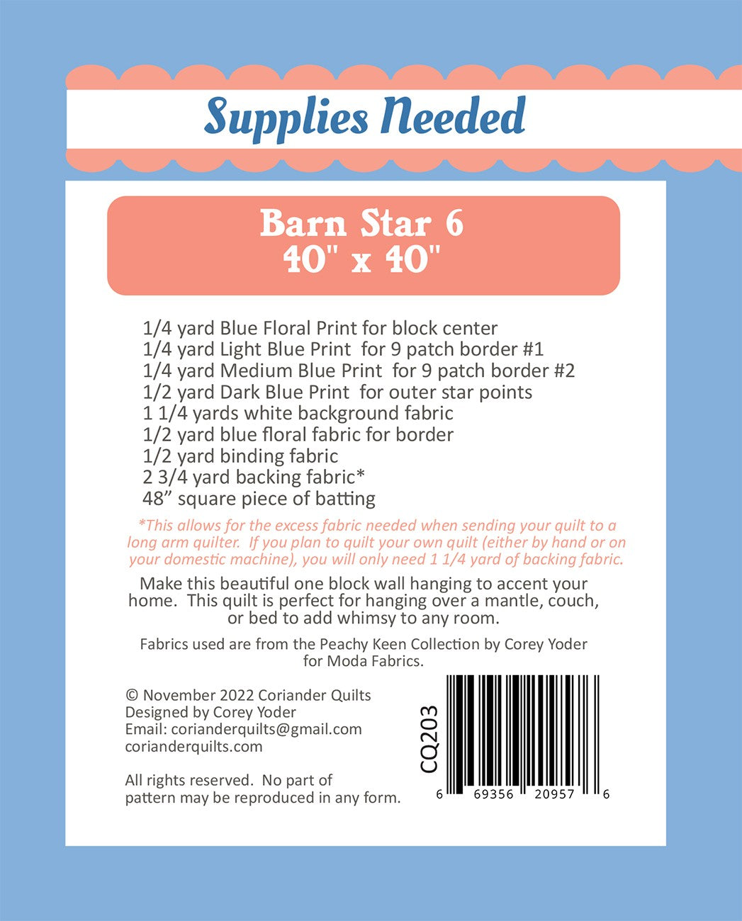 Star Supply Printed Quilt Pattern Star Supply Printed Quilt Pattern