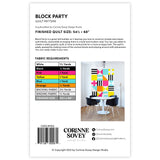 Back of the Block Party Quilt Pattern by Corinne Sovey Design Studio
