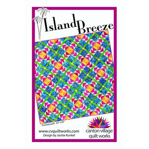 Island Breeze quilt pattern shown with colorful example