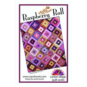 Raspberry Roll Quilt Pattern by Canton Village Quilt Works
