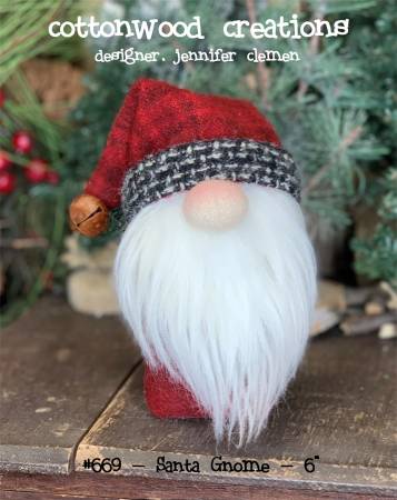 Santa Gnome Pattern by  Cottonwood Creations