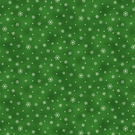Pine Snowflakes Fabric by Michael Miller