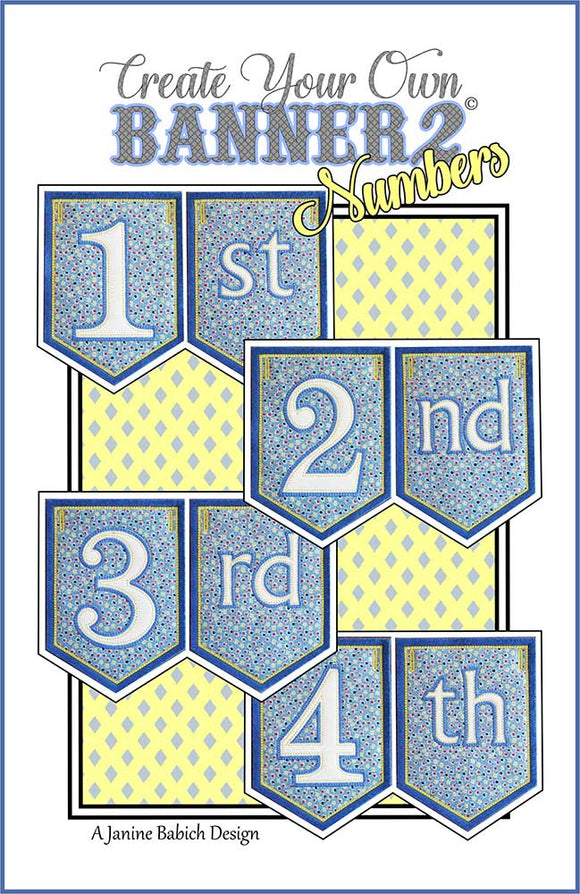 Create Your Own Banner 2 Downloadable Pattern by Janine Babich