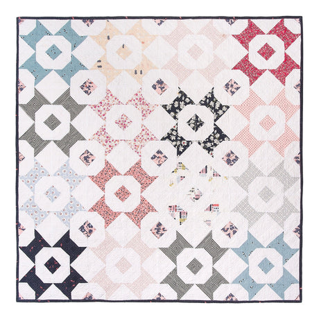 Bowtie Flower Quilt Downloadable Pattern by Quilters Candy