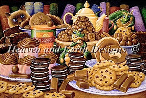 Chocolate, Chocolate and More Chocolate Cross Stitch by Randal Spangler