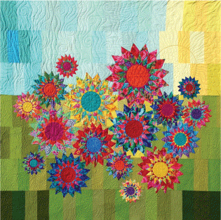 Colorful Sunflower Garden