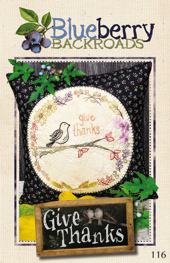 Give Thanks Downloadable Pattern by Blueberry Backroads