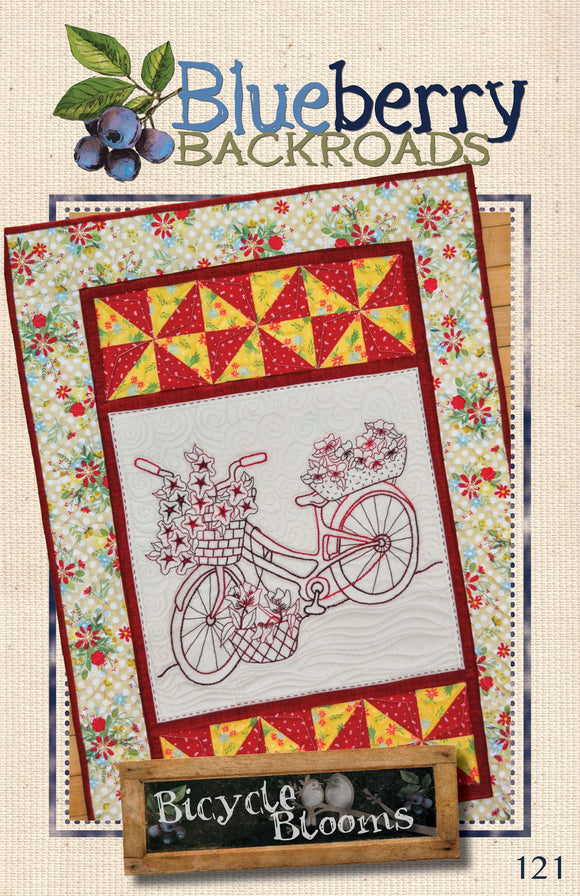 Bicycle Blooms Quilt Pattern by Blueberry Backroads