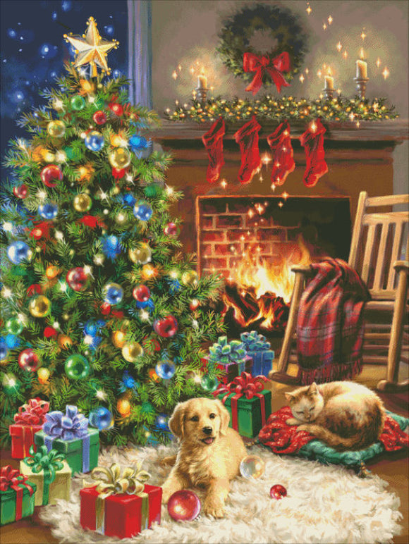 Cozy Christmas DG Cross Stitch By Dona Gelsinger