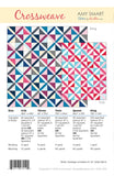 Back of the Crossweave Quilt Pattern by Diary of a Quilter
