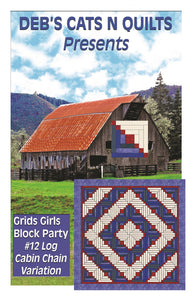 Log Cabin Chain Variation Grids Girls Block Party 12