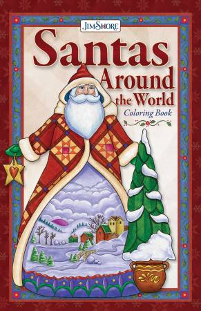Jim Shore Santas Gnomes and Nutcrackers Around the World Coloring Book