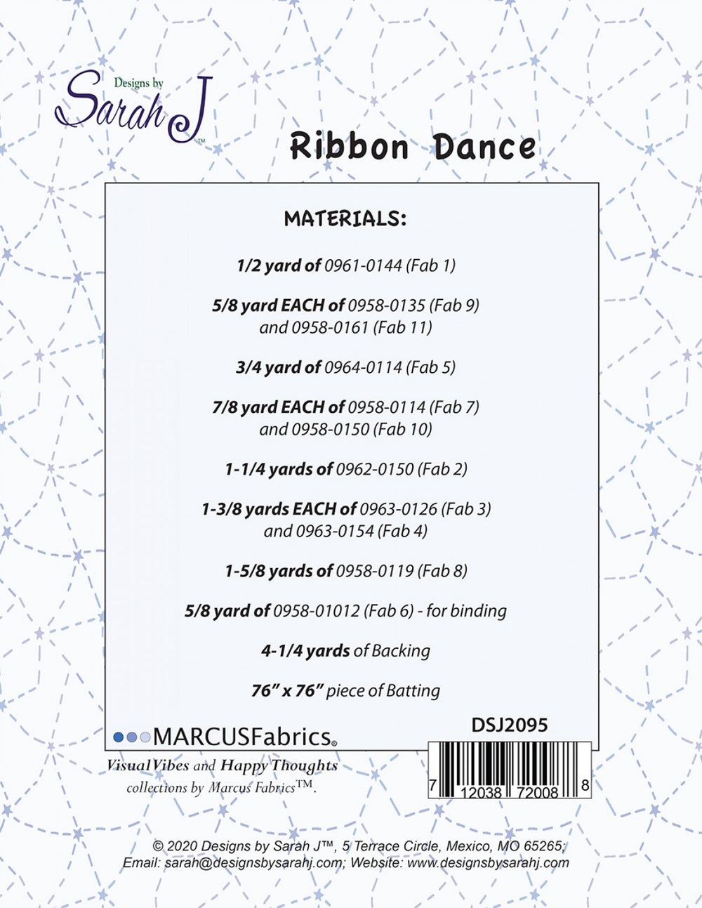 Dance Pattern Book Ribbon Dance Pattern – Quilting Books Patterns and Notions