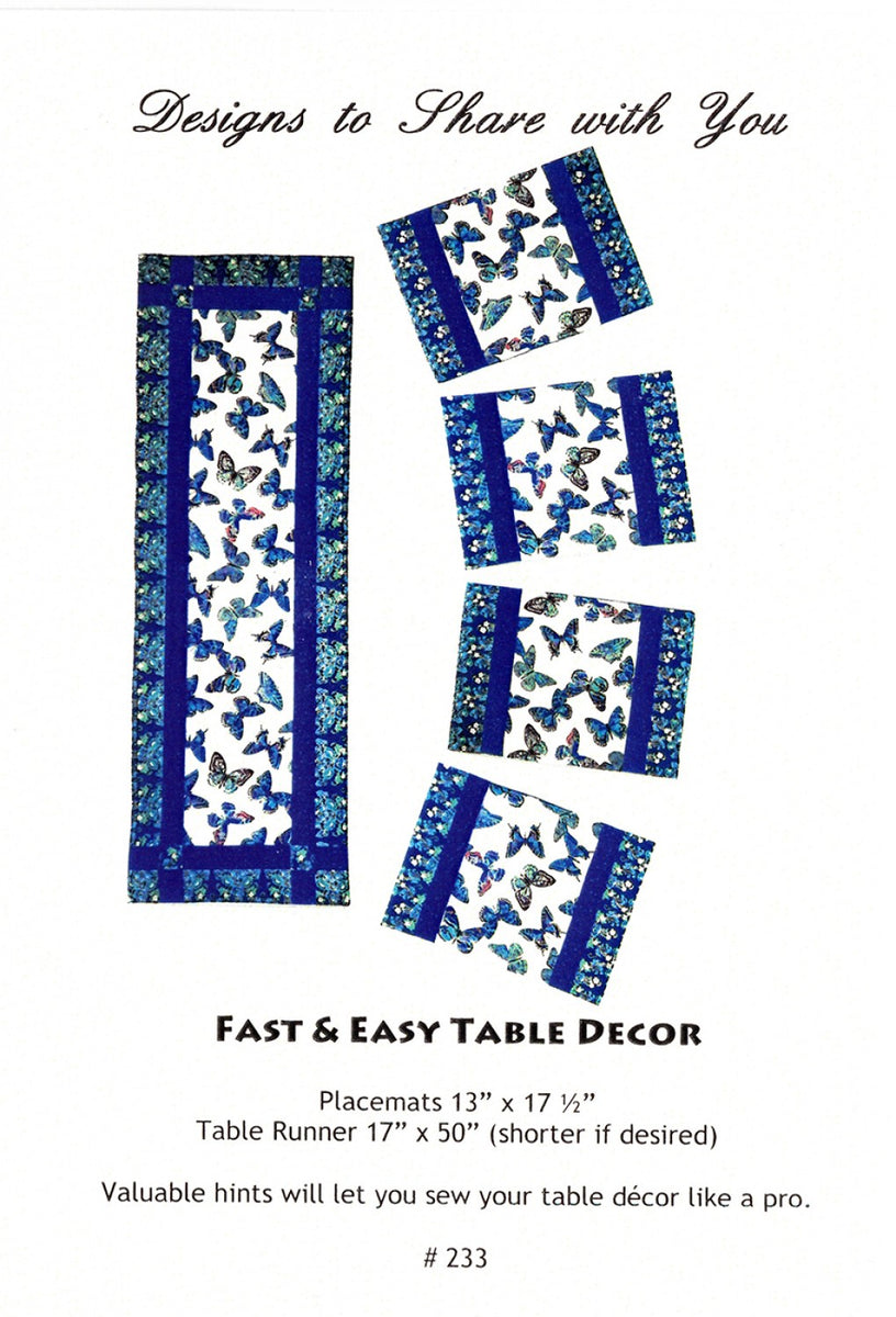 Fast and Easy Table Décor Patterns – Quilting Books Patterns and Notions