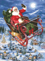 Delivering Christmas Cross Stitch By Dona Gelsinger