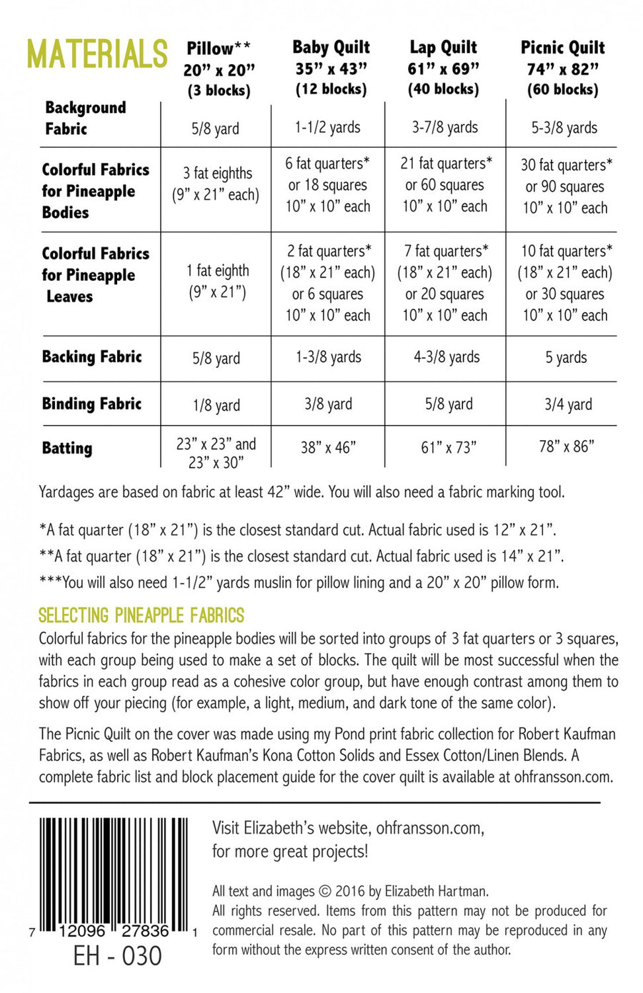 Pineapple Farm Quilting Pattern – Quilting Books Patterns and Notions