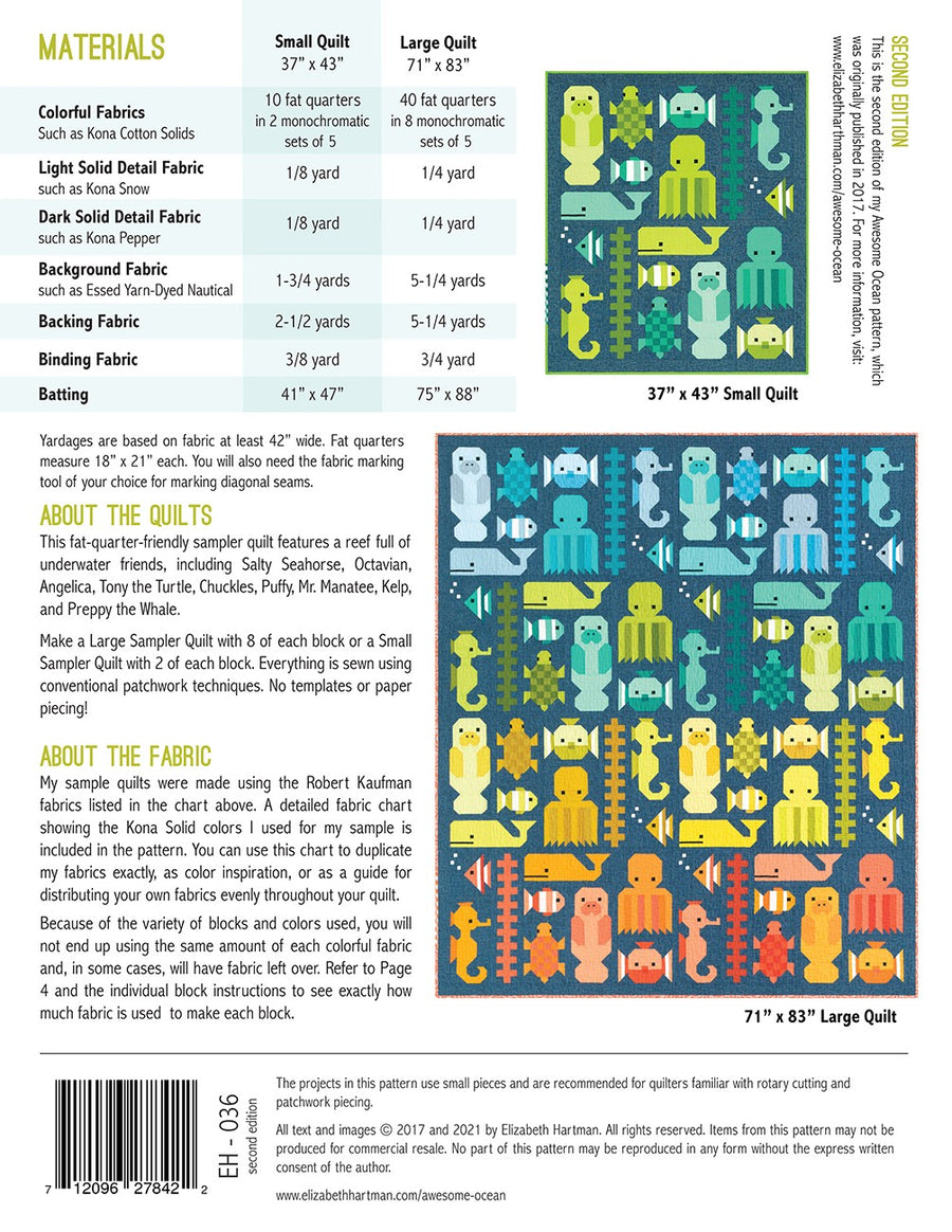 Awesome Ocean QBPN Pattern – Quilting Books Patterns and Notions