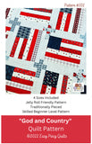 God and Country Quilt Pattern by Easy Piecy Quilts LLC