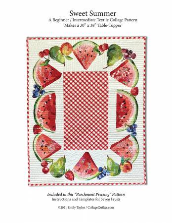 Sweet Summer Collage Quilt Pattern by Collage Quilter