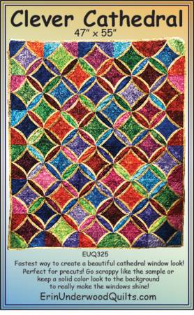 Clever Cathedral Quilt Pattern by Erin Underwood Quilts