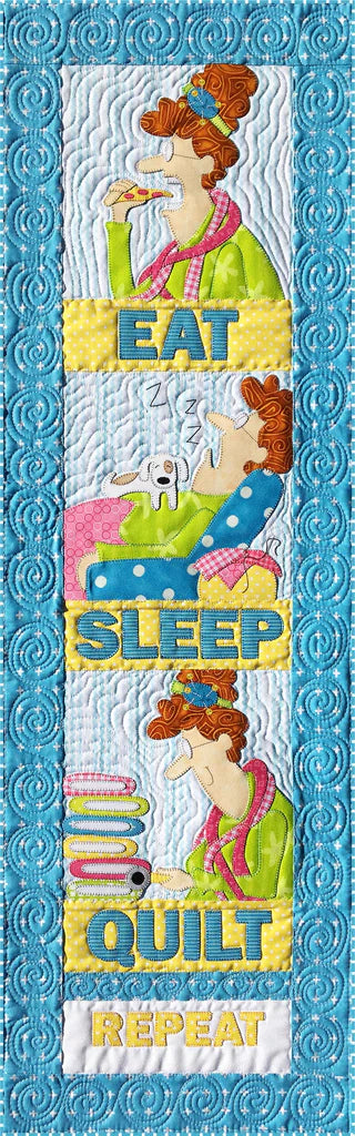 Eat, Sleep, Quilt Downloadable Pattern by Amy Bradley Designs