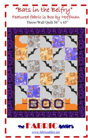 Bats in the Belfry Quilt Pattern by Fabric Addict