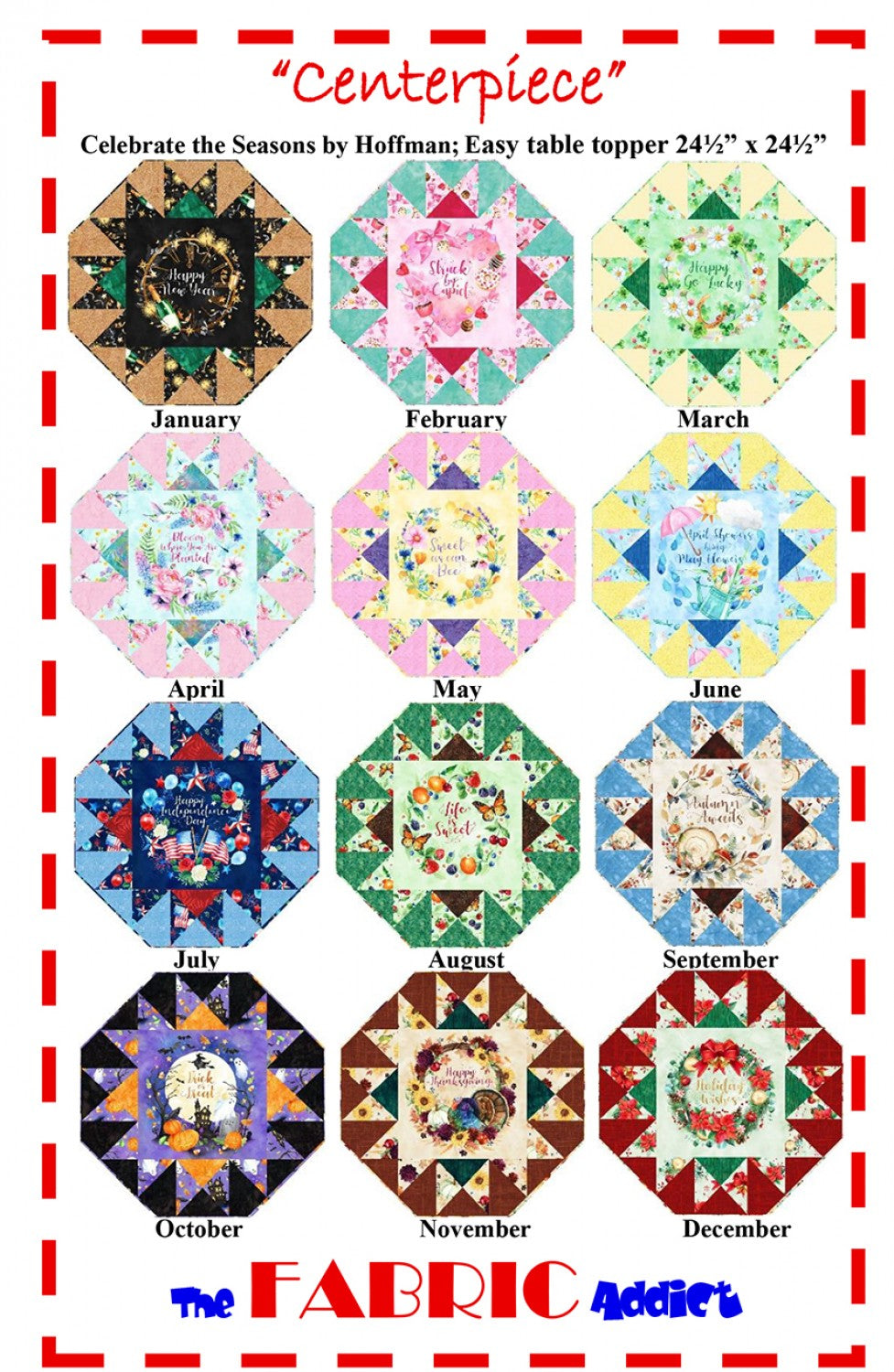 Celebrate the Seasons December - Hoffman Fabrics Celebrate the Seasons December - Hoffman Fabrics