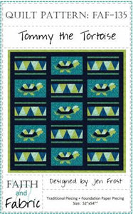 Tommy the Tortoise Quilt Pattern by Faith and Fabric