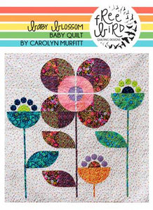 Baby Blossom Quilt Pattern by Free Bird Quilting Designs