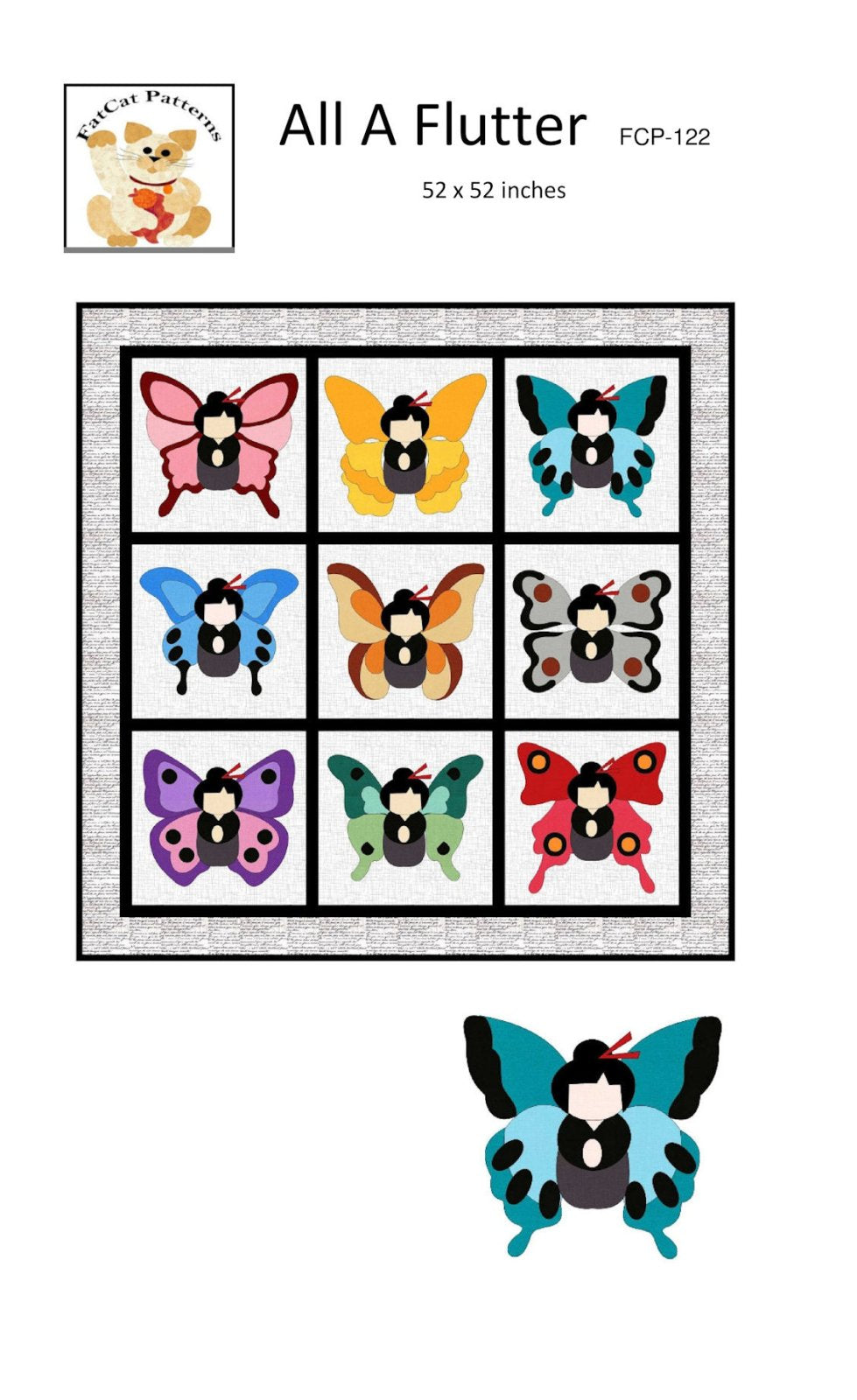 Copyable Aflutter All A Flutter Downloadable Pattern – Quilting Books Patterns and Notions