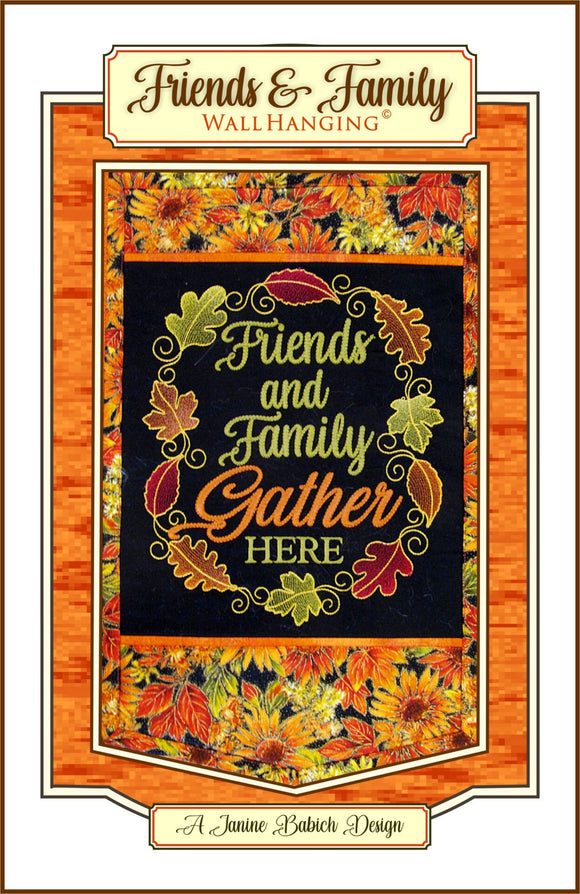 Friends & Family Wall Hanging Downloadable Pattern by Janine Babich
