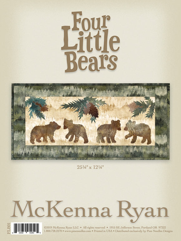 Four Little Bears Applique Pattern