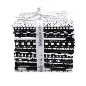 Fat Quarter Black & White, 20pcs/bundle by Michael Miller