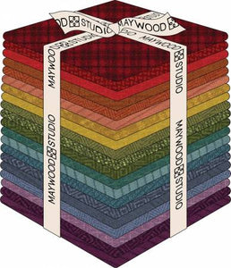 Fat Quarter Woolies Flannel Colors Vol. 2, 20pcs/bundle by Maywood Studio