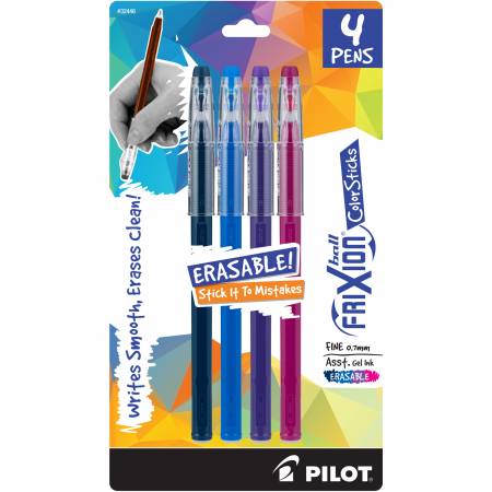Frixion Colorsticks Assorted 4pk by Pilot Pen Corporation of America