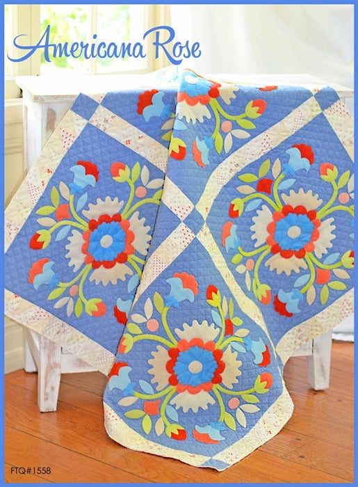 Americana Rose Quilt Pattern by Fig Tree Quilts