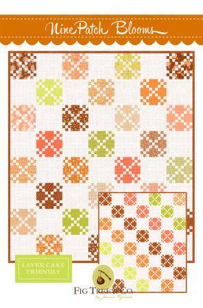 Nine Patch Blooms Quilt Pattern by Fig Tree Quilts