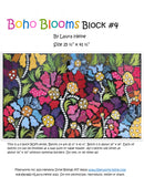BOHO Blooms Block #4 Collage Pattern by Laura Heine