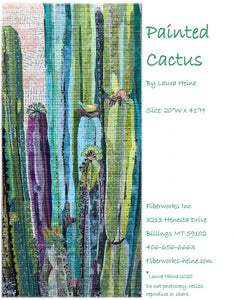 Painted Cactus Collage Pattern by Laura Heine