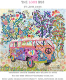 The Love Bus Collage Pattern by Laura Heine