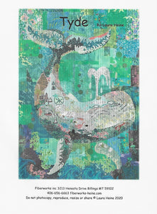 Tyde...The Whale Collage Pattern by Laura Heine