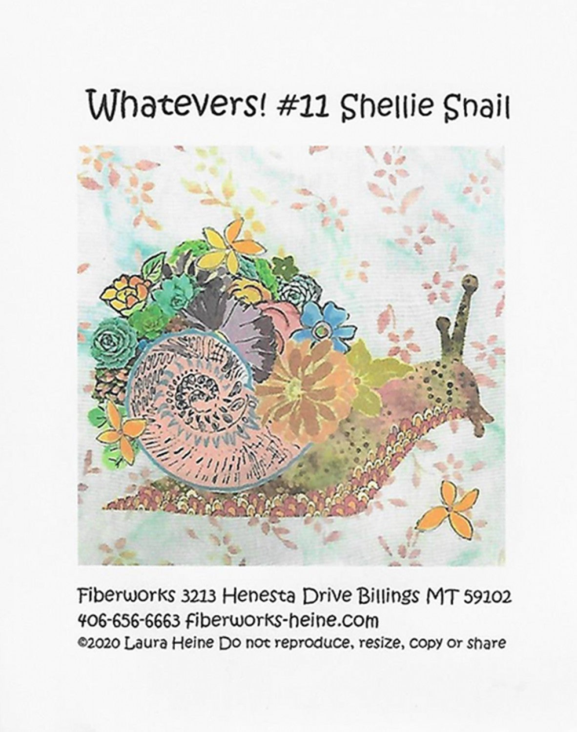 Whatevers 11 Shellie Snail Collage Pattern
