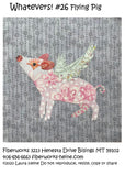 Whatevers! #26 Flying Pig Collage Pattern by Laura Heine
