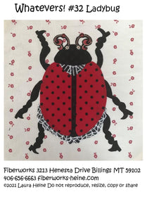 Whatevers! #32 Ladybug Collage Pattern by Laura Heine